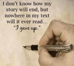 never gave up